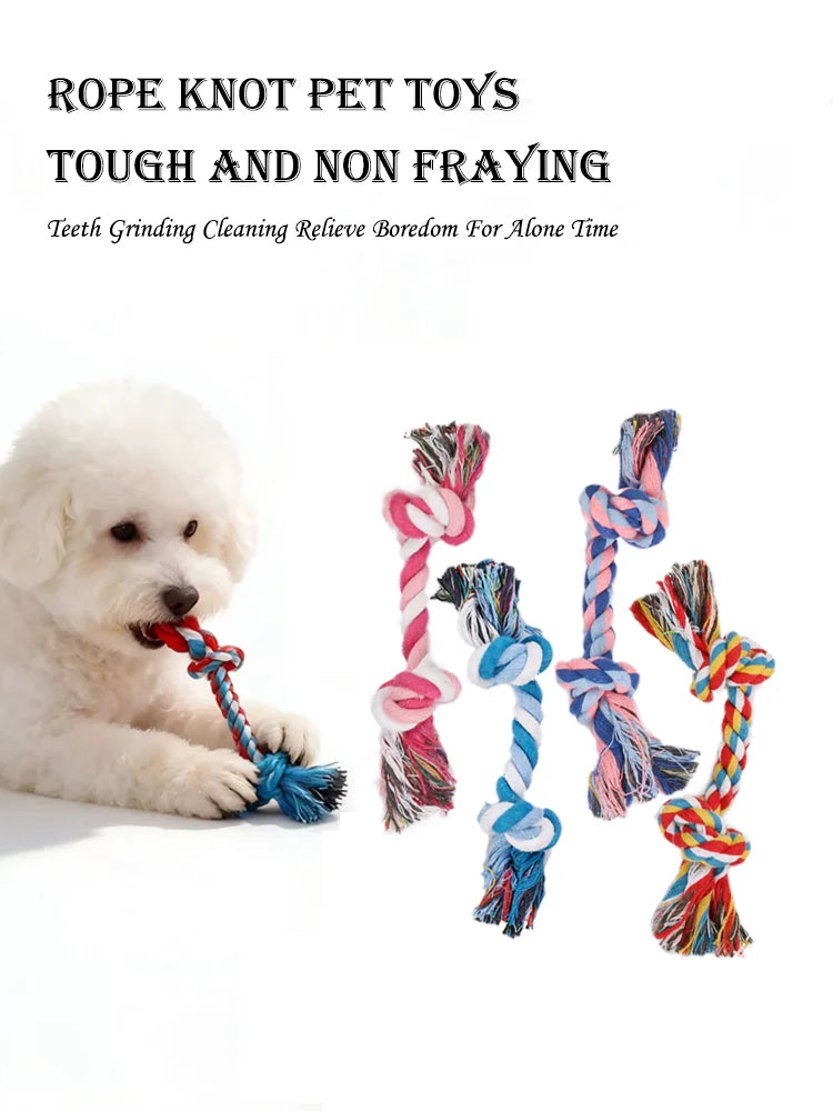 Colorful Cotton Rope Knot Toy