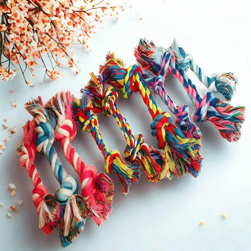 Colorful Cotton Rope Knot Toy