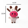 Plush Cow Dog Toy