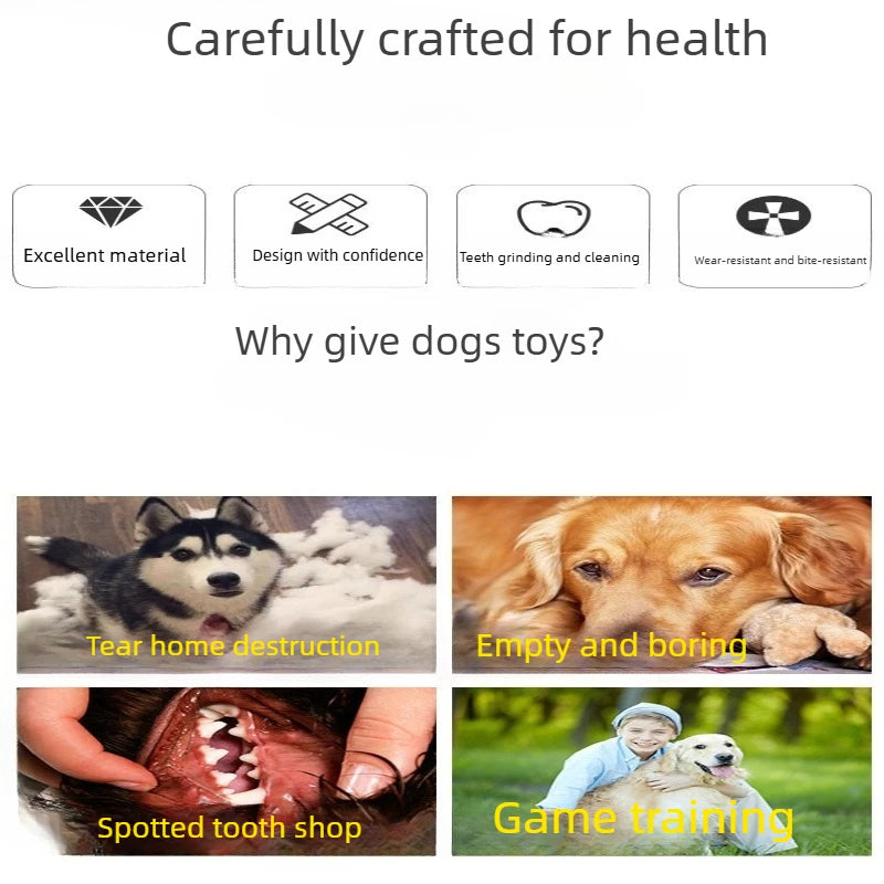Plush Cow Dog Toy