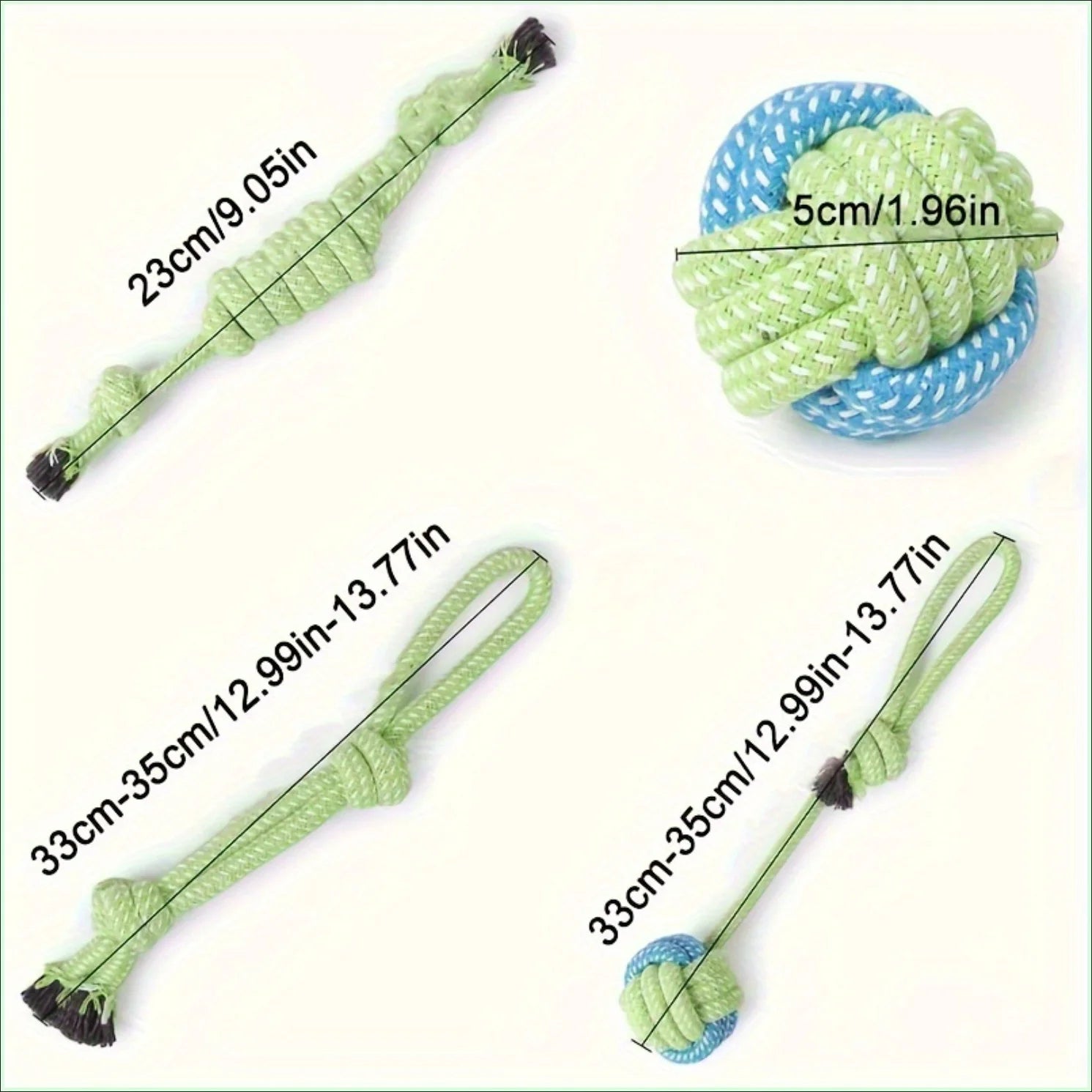 4Pcs Durable Dog Rope Toy