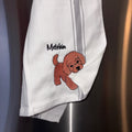 Personalized Custom Pet Portrait Embroidered Tea Towel Dog Mom Gift